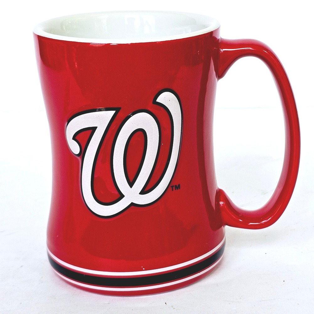 2014 Boelter Brands Washington Nationals MLB Red Ceramic Coffee Mug Fan Gear